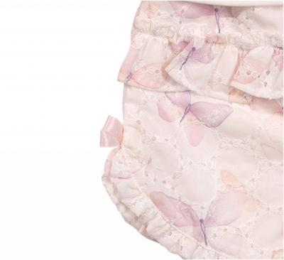 Mintini MB7224B * MB7224B Butterfly and frill back lace shorts set (3-5 years)