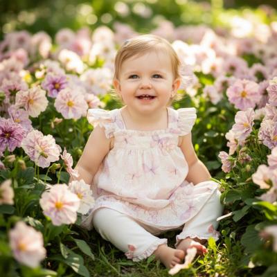 MB7225A Butterfly Dress and Legging Set (12-24 months)