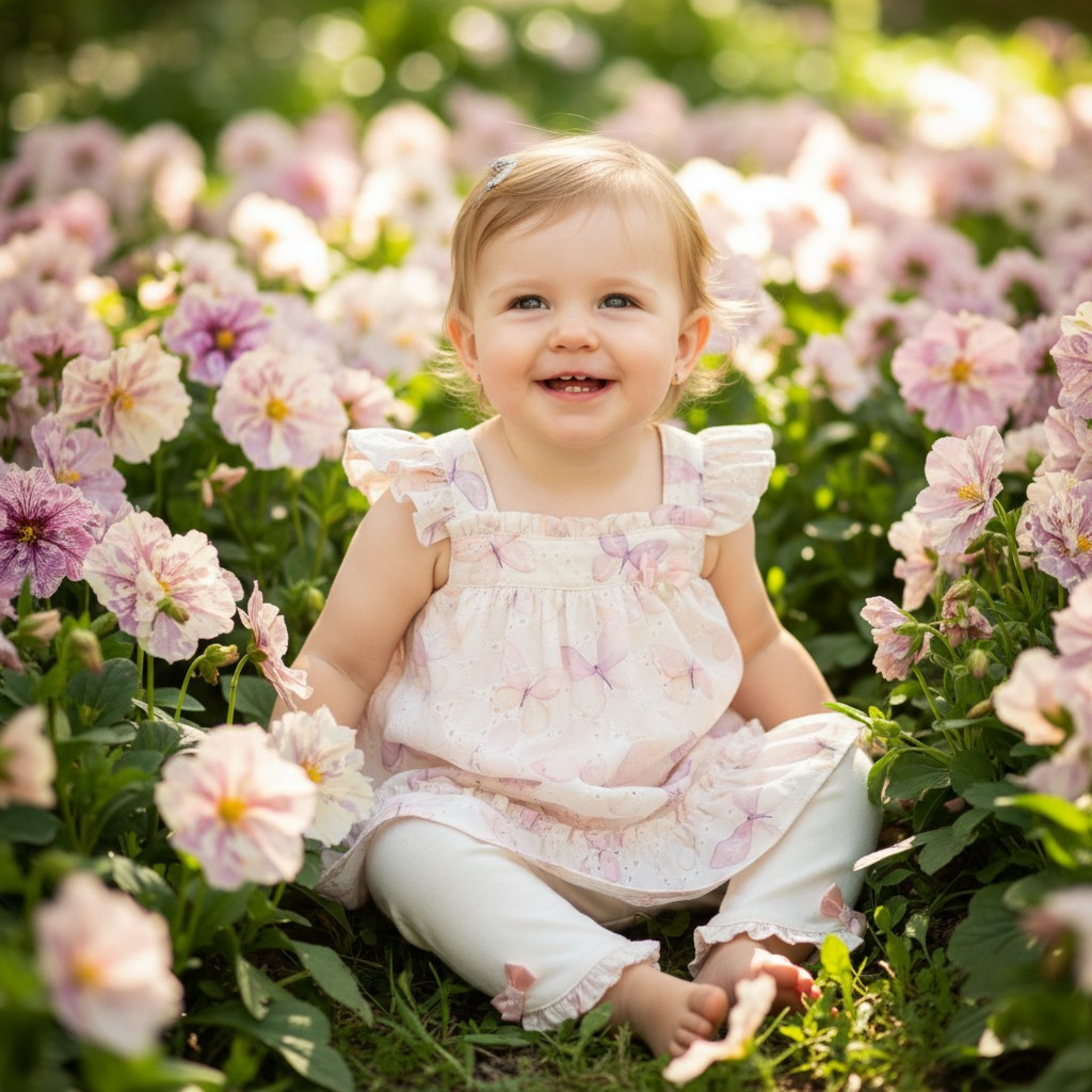 Mintini MB7225 * MB7225P Butterfly Dress and Legging Set (3-9 months)