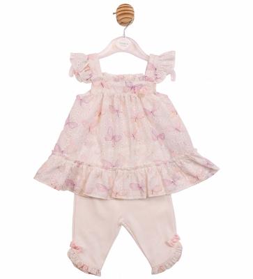 Mintini MB7225 * MB7225P Butterfly Dress and Legging Set (3-9 months)