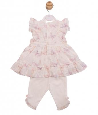 Mintini MB7226 * MB7226 Butterfly Dress and Legging Set (3-9 months)