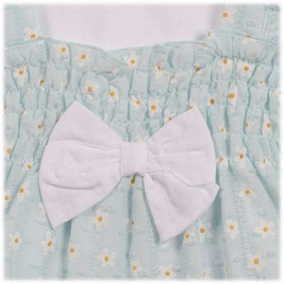 Mintini MB7249 * MB7249 Floral Shirred Sun Romper  (3-12 months)