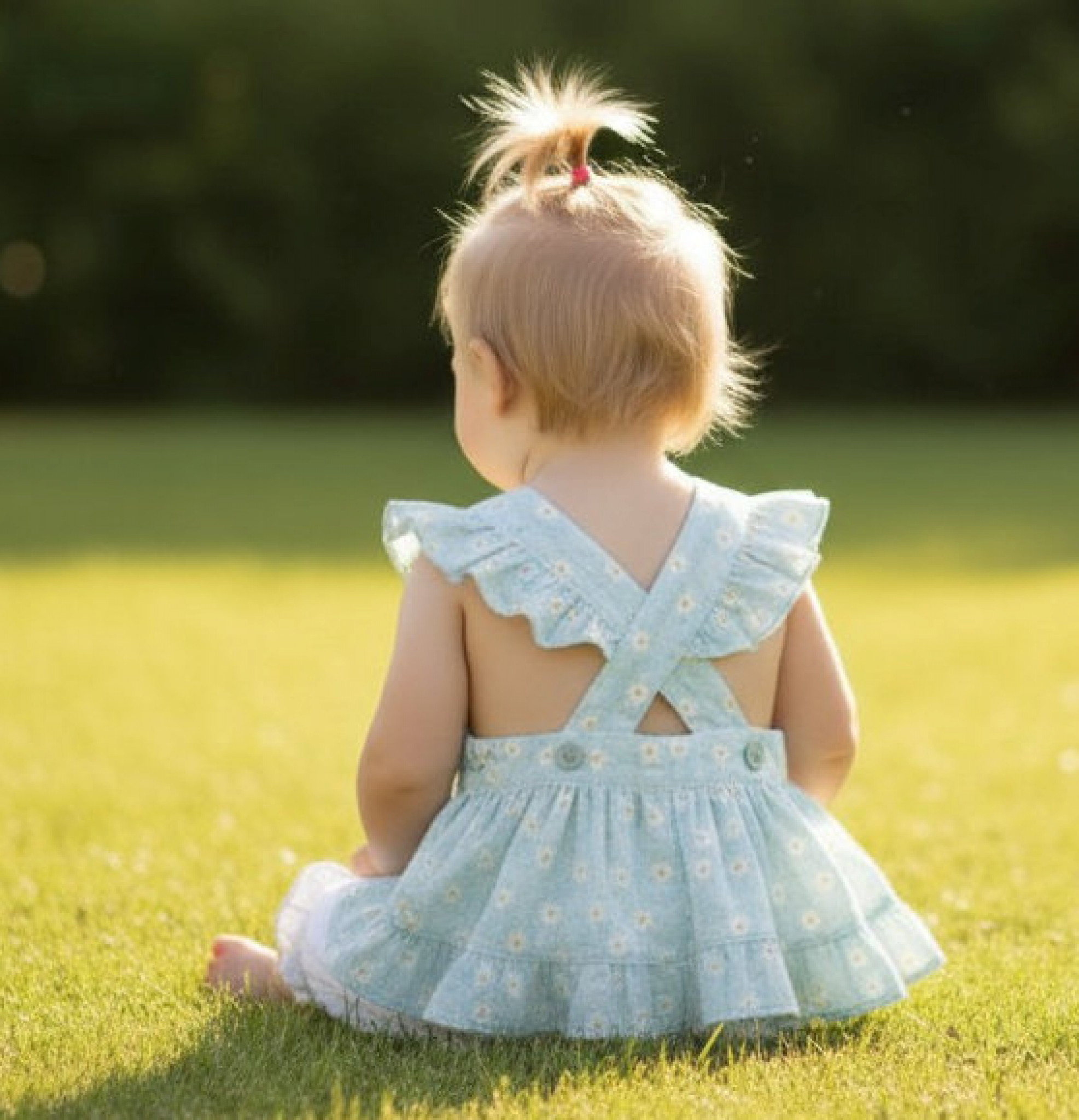 Mintini MB7250 * MB7250-G Floral Cross Back Sun Set (3-9 months)