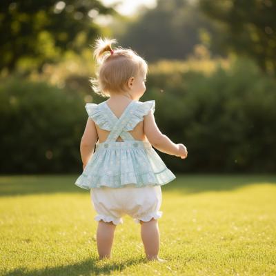 MB7250G  Floral Cross Back Sun Set  (3-9 months)