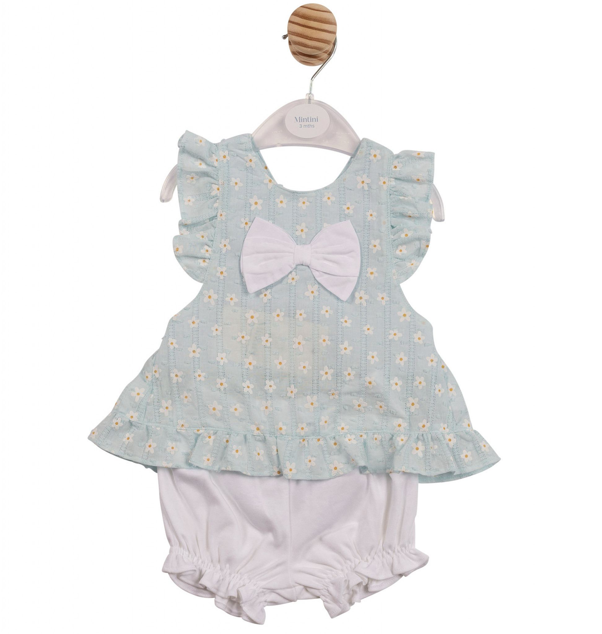 Mintini MB7250A * MB7250A Floral open cross back sun set  (12-24 months)
