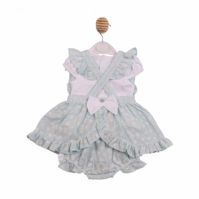 Mintini MB7251 * MB7251A Floral Cross Back 3 Piece Sun Set (12-24 months)