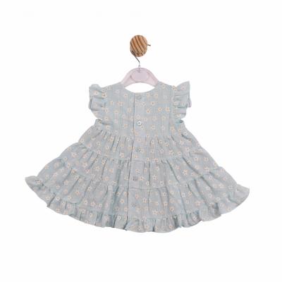 Mintini MB7252A * MB7252A Floral Dress with bow  (12-24 months)