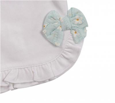 Mintini MB7253 * MB7253A Floral Shorts Set with Bow (12-24 months)