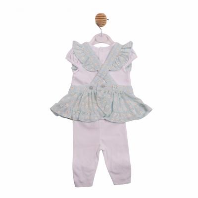 Mintini MB7254 * MB7254 Floral Cross Back 3 Piece Sun Set (3-9 months)