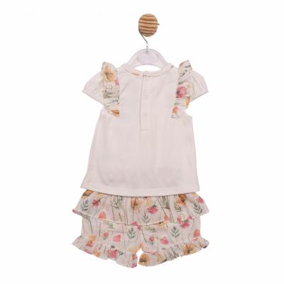 Mintini MB7259 * MB7259A Poppy Broderie Shorts  Set  (12-24 months)