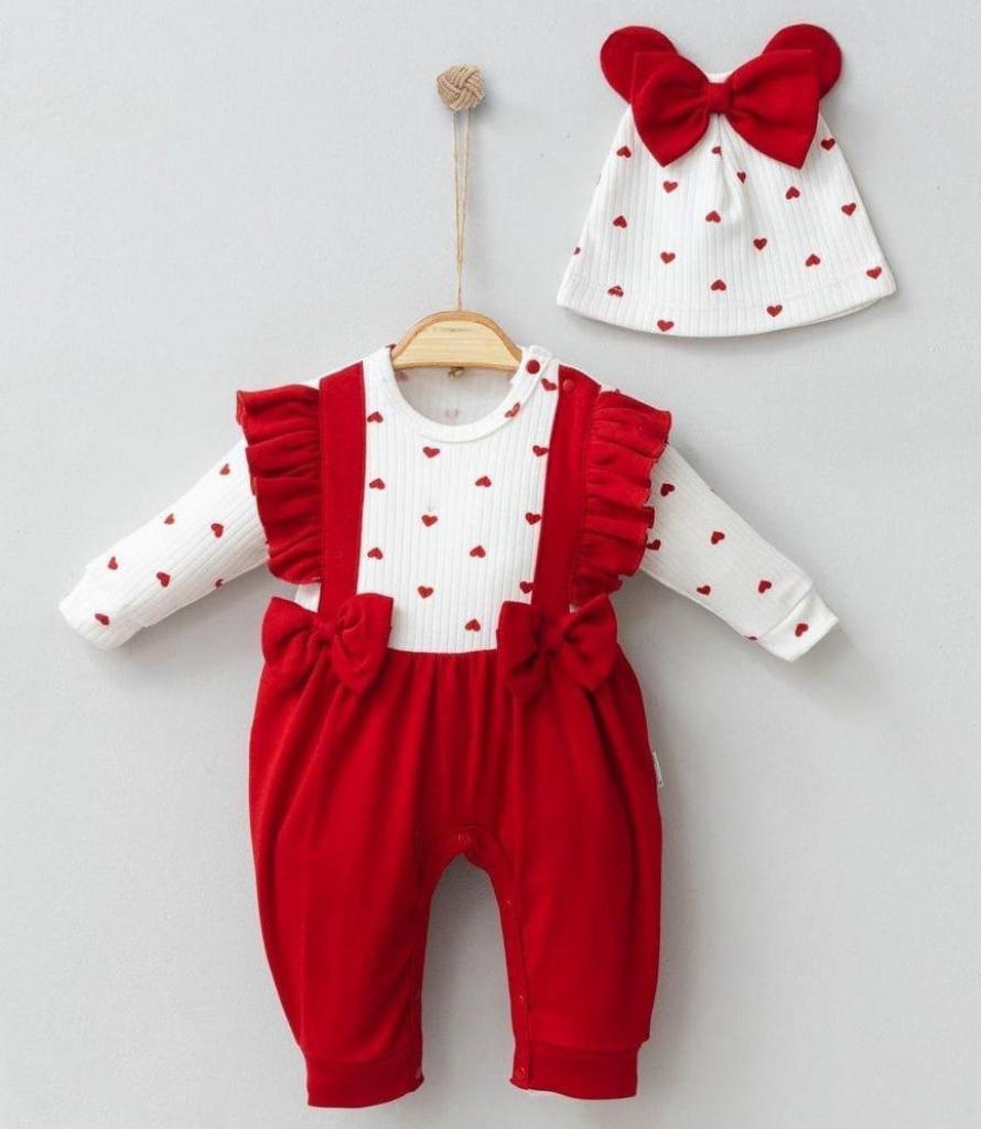 MiniCayzen 1051 * MC1051 Red Heart Romper (0-9 months)