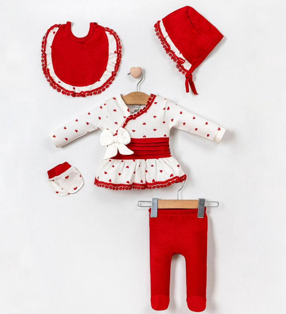 MiniCayzen 2052 * MC2052 Red Heart Set(0-3 months)