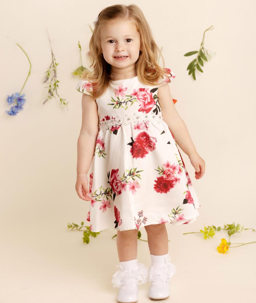 Melia L2655A * MEVD0166A Flower Dress (0-36 months)