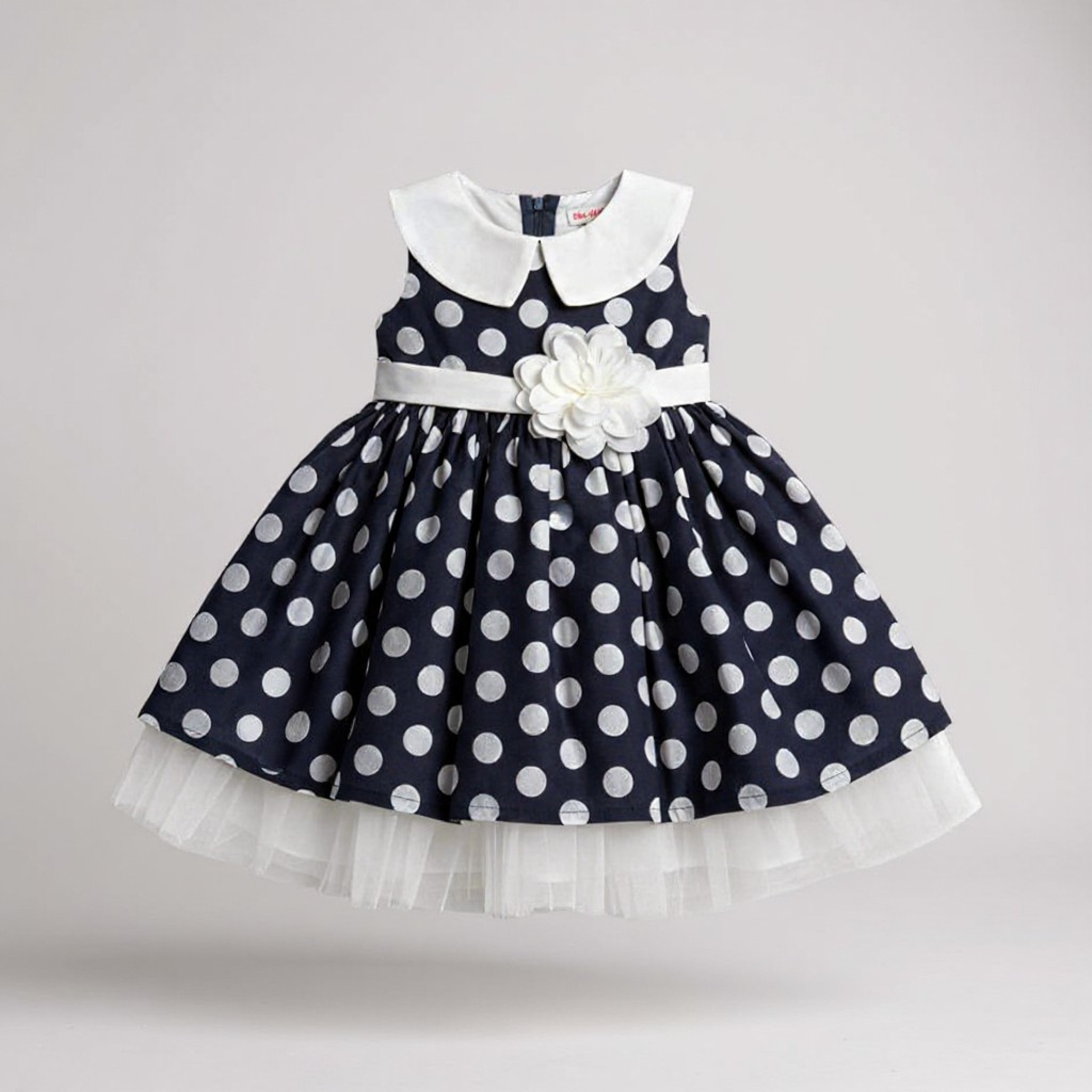 Melia VD0205 * MEVD0205-N Polka Dot Dress (0-36 months)