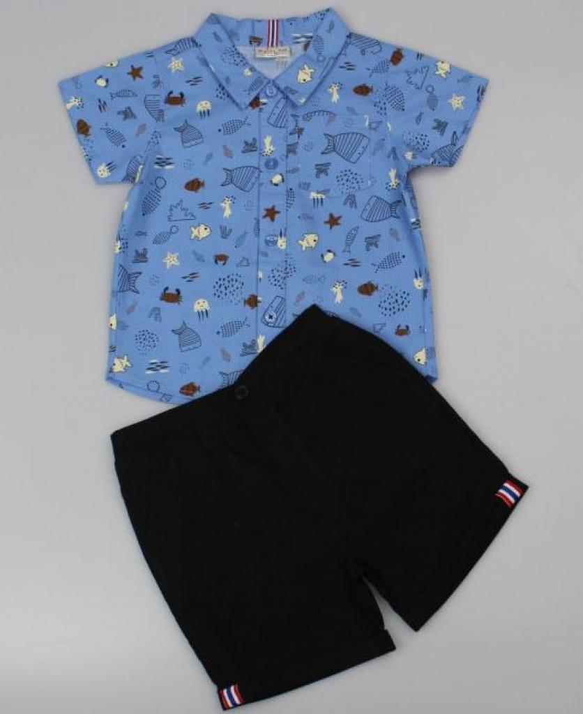 Mighty Fun 32014 5050750064994 MFC32014 "Sea Life" Shirt and Shorts Set (6-24 months)