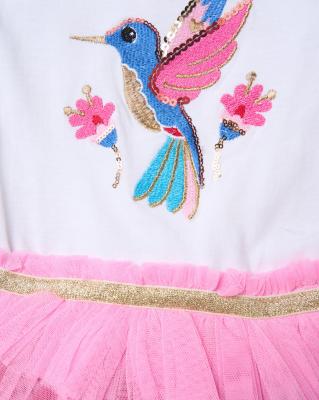 Miss H14007 * MIH14007 Humming Bird tutu dress ( 3-5 years)