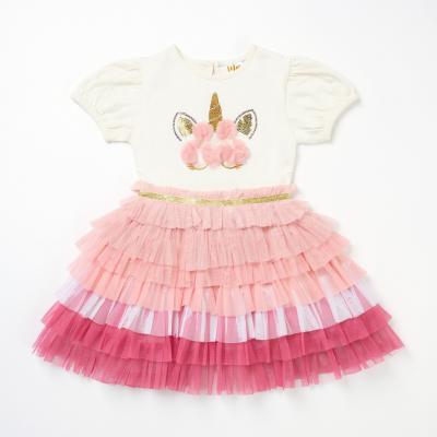 Miss H14008 Tod * MIH14008p Unicorn Tutu Dress (3-5 years)