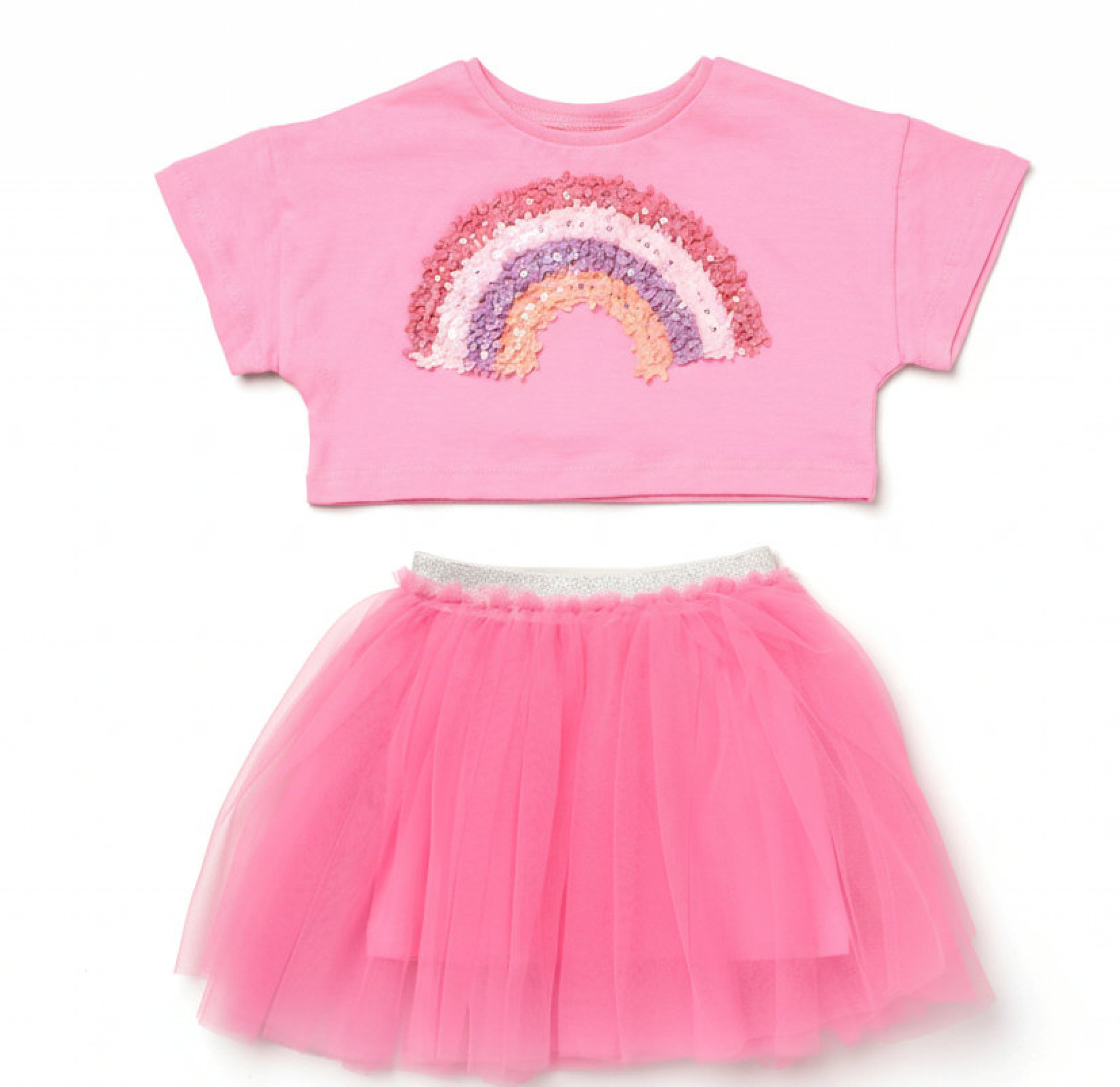 Miss H14027 * MIH14027 Rainbow tutu set( 3-5 years)