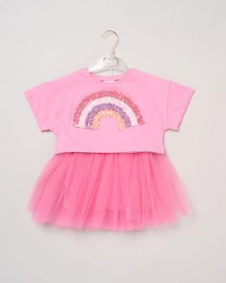 Miss H14027 * MIH14027 Rainbow tutu set( 3-5 years)