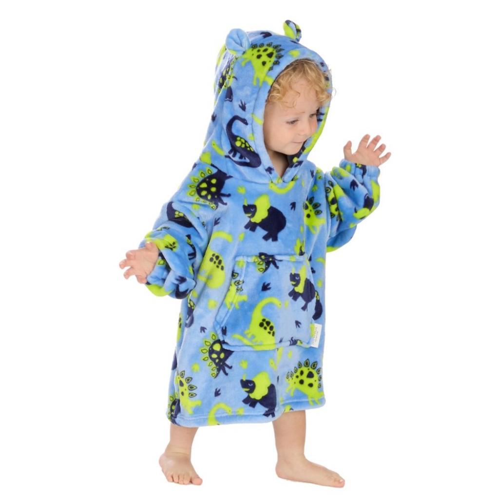 MiniKidz 18C1046  MK18C1080 Dinosaur Oversize Hoodie (18m - 3 years)