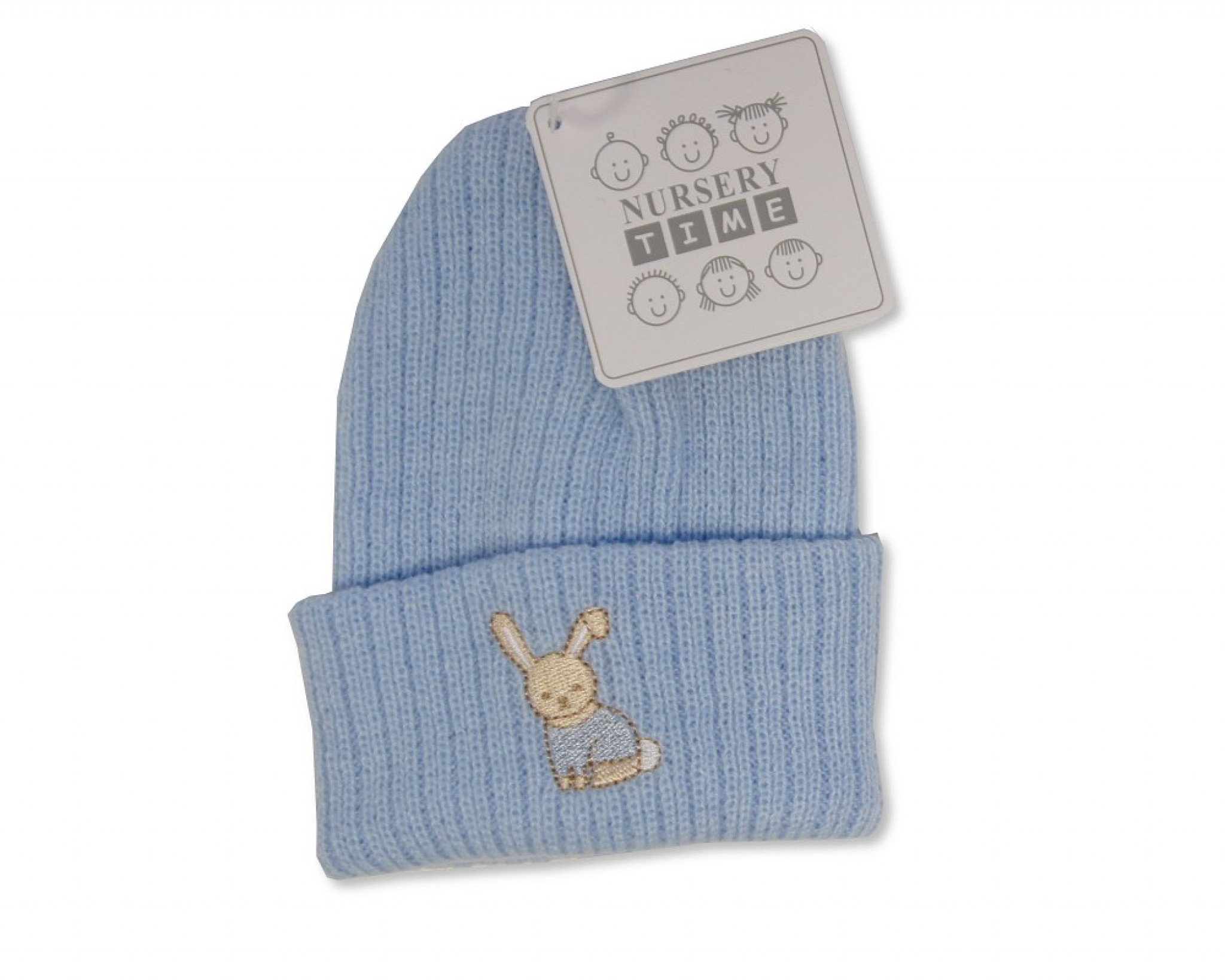 My Little Chick  5035320064628 ML0503-0462S Sky Knitted "Rabbit" Hat (One Size)