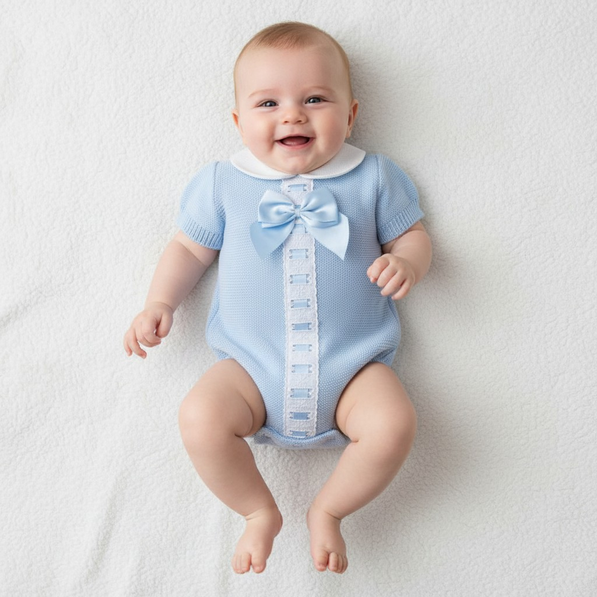 My Little Chick BW-10-093 503532010093 7 ML10-093S Ribbon Romper (Newborn - 9m)