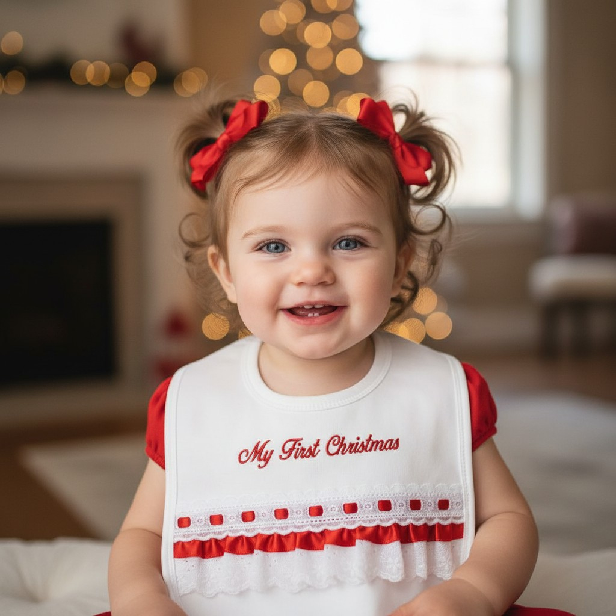 My Little Chick BW-104-838  ML104-838R "My First Christmas" Bib