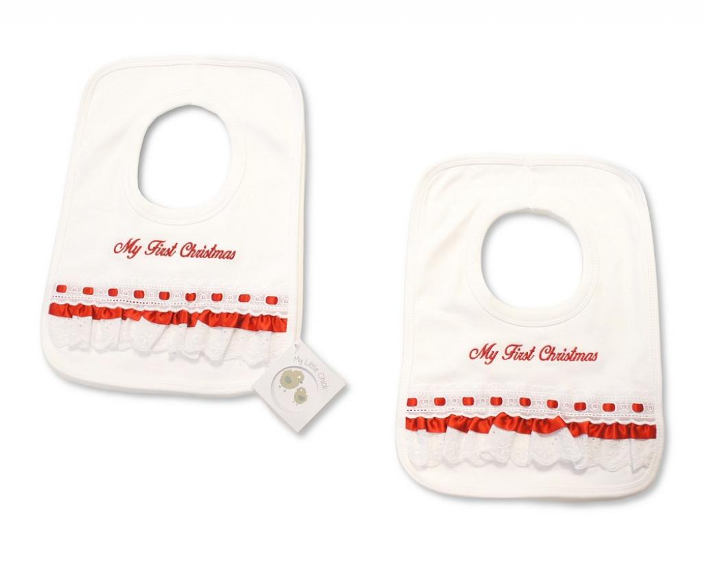 My Little Chick BW-104-838  ML104-838 "My First Christmas" Bib