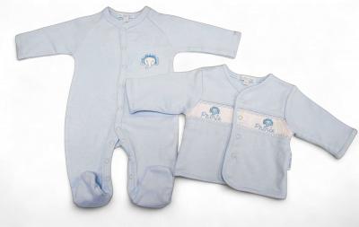 My Little Chick BW-13-406 5035320134062 ML13-406-S Smocked "Prince" 2 Piece Set (NB-6m)