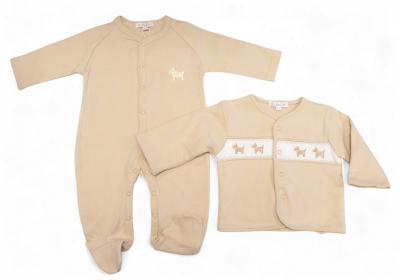 My Little Chick BW-13-417 5035320134178 ML13-417-T Smocked "Puppy" 2 Piece Set (NB-6m)