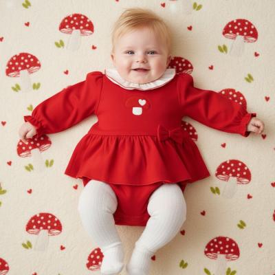 JF20-2724  "Mushroom" Romper  (NB-6 months)