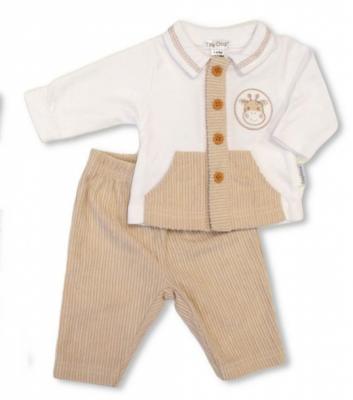 My Little Chick BIS-20-727 5035320707273 ML20-727 Corduroy "Giraffe" 2 Piece Set (3-8lbs)