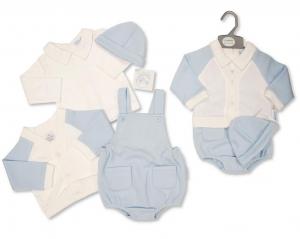 My Little Chick BIS-2020-2430 5035320424309 ML2020-2430-S Dungarees Four Piece Set includes jacket (NB-6m)