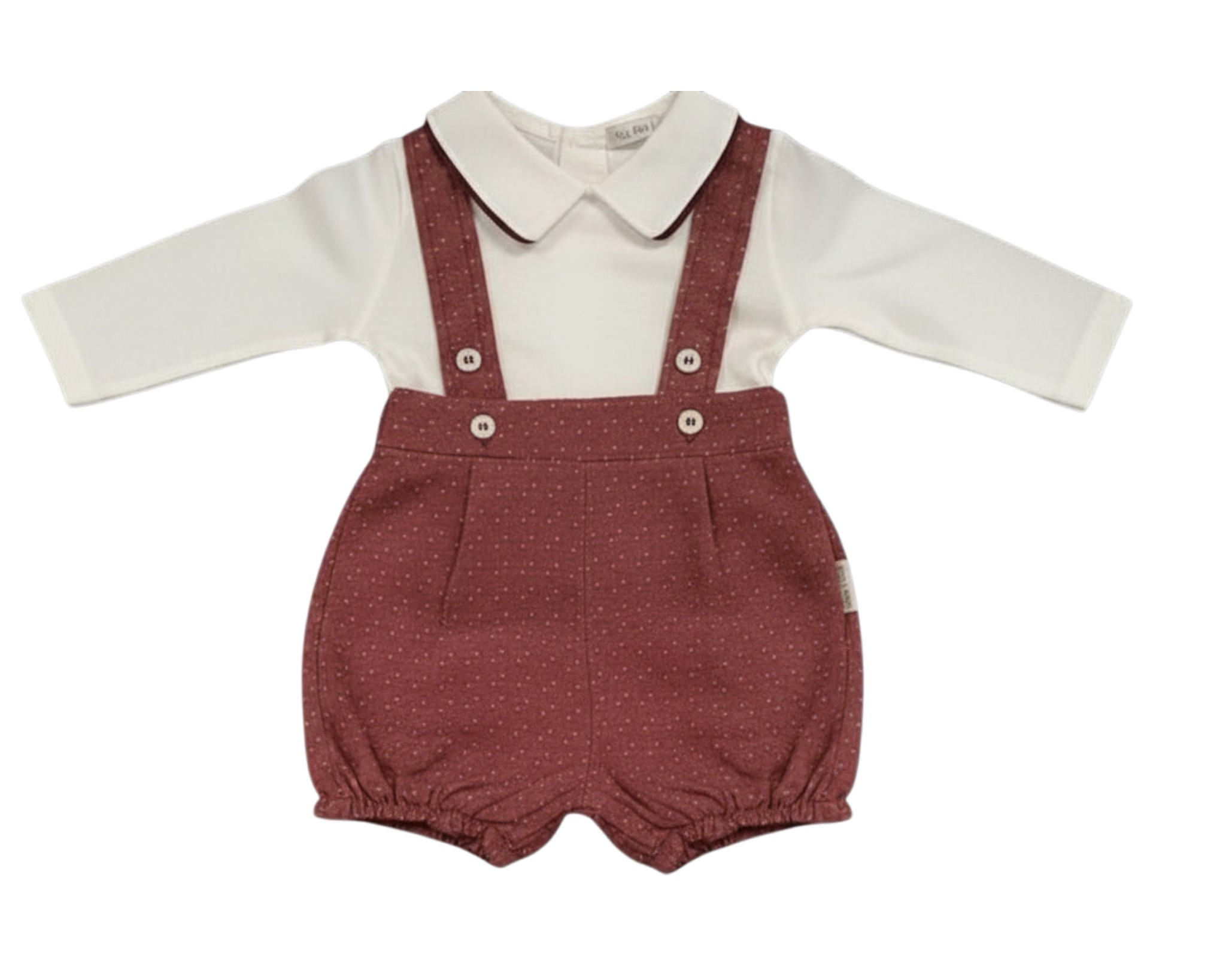 My Little Chick BIS-2020-2500 5035320025001 ML2020-2500-B Short Dungaree Set (NB-6m)