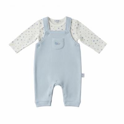 My Little Chick BIS-2020-2511 5035320025117 ML2020-2511 Stars Quilted Dungaree Set (NB-6m)