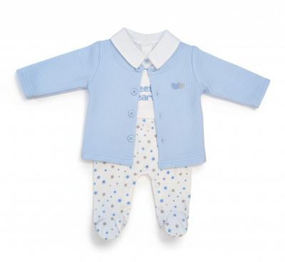 My Little Chick BIS-2020-2512 5035320025124 ML2020-2512 "Stars and Hearts" All In One Set (NB-6m)