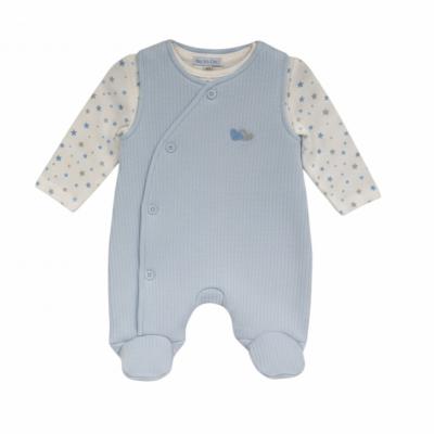 My Little Chick BIS-2020-2513 5035320025131 ML2020-2513 "Stars and Hearts" Dungaree Set (NB-6m)