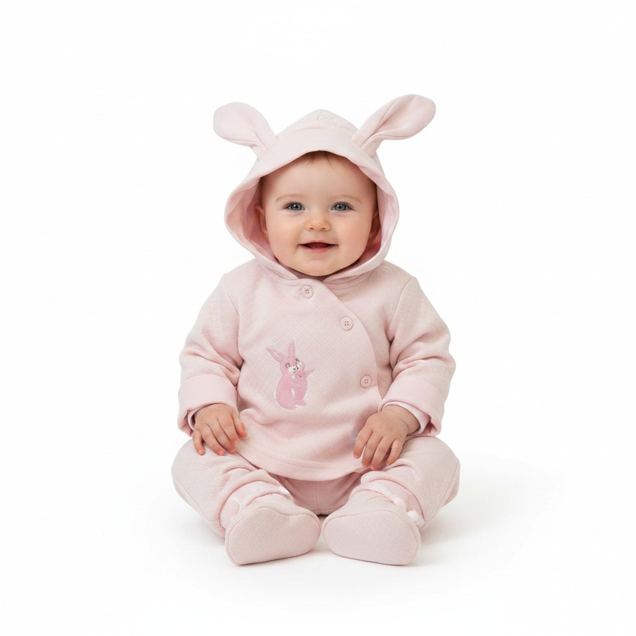 My Little Chick BIS-2020-2559 5035320025599 ML2020-2559-P "Bunny" Two Piece Set (NB-6 months)