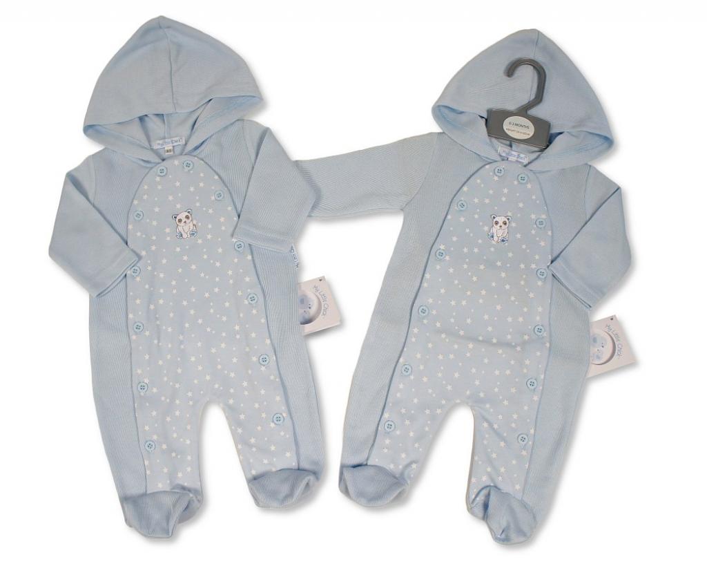 My Little Chick BIS-2020-2561 All Sizes = 5035320025612 ML2020-2561 "Bear and Stars" All In One (NB-6 months)