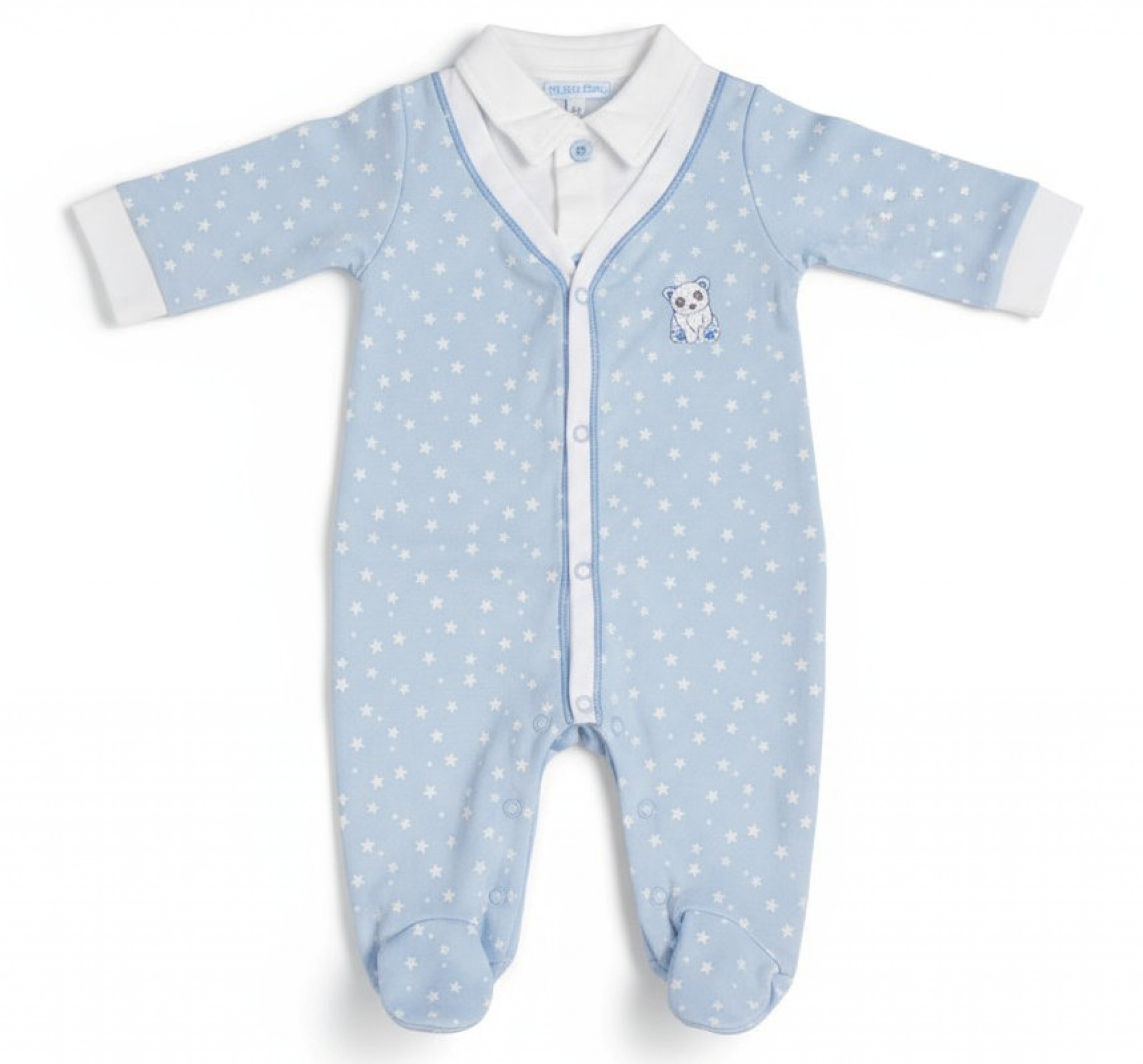 My Little Chick BIS-2020-2562 All sizes = 5035320025629 ML2020-2562S "Bear and Stars" All In One (NB-6 months)