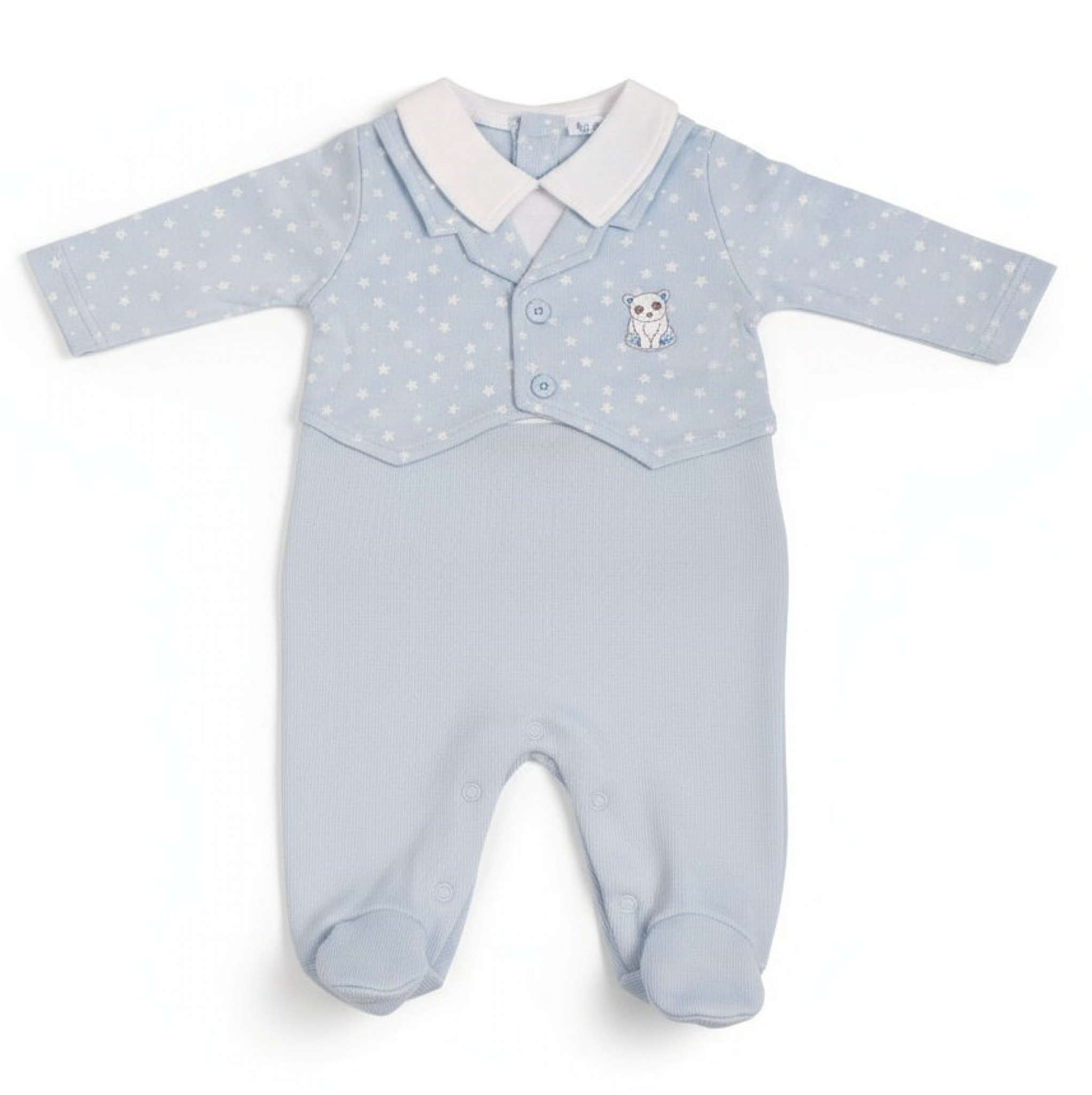 My Little Chick BIS-2020-2563 All sizes = 5035320025636 ML2020-2563S "Bear and Stars" All In One (NB-6 months)