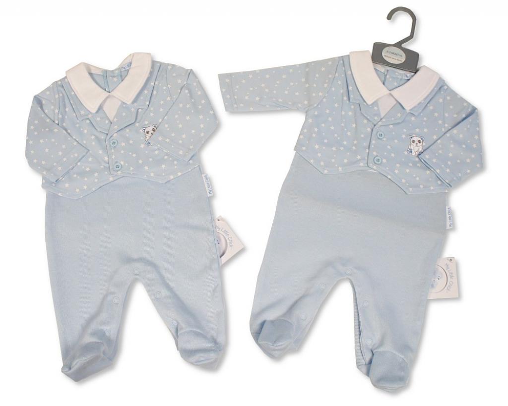 My Little Chick BIS-2020-2563 All sizes = 5035320025636 ML2020-2563 "Bear and Stars" All In One (NB-6 months)