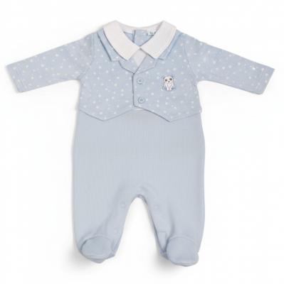 My Little Chick BIS-2020-2563 All sizes = 5035320025636 ML2020-2563 "Bear and Stars" All In One (NB-6 months)