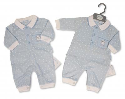 My Little Chick BIS-2020-2564 All sizes = 5035320025643 ML2020-2564S "Bear and Stars" Romper (NB-6 months)