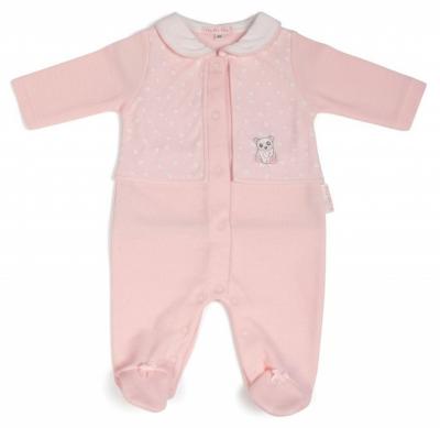 My Little Chick BIS-2020-2566 5035320025667 ML2020-2566 "Bear and Hearts" All In One (NB-6 months)