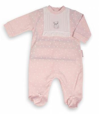 My Little Chick BIS-2020-2568 5035320025681 ML2020-2568 "Bear and Hearts" All In One (NB-6 months)