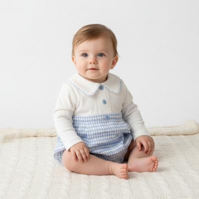 ML2020-2574-S  Dogtooth Short Romper  (NB-6 months)