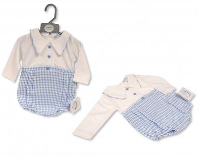My Little Chick BIS-2020-2574 5035320025742 ML2020-2574S Dogtooth Short Romper (NB-6 months)