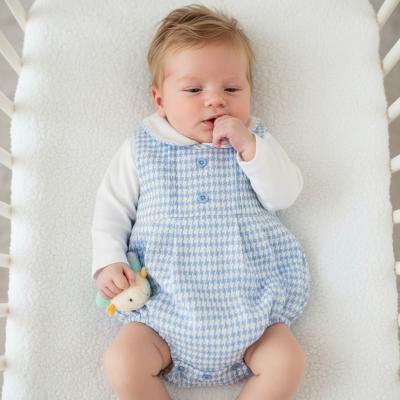 ML2020-2576S  Dogtooth Short Romper Set  (NB-6 months)