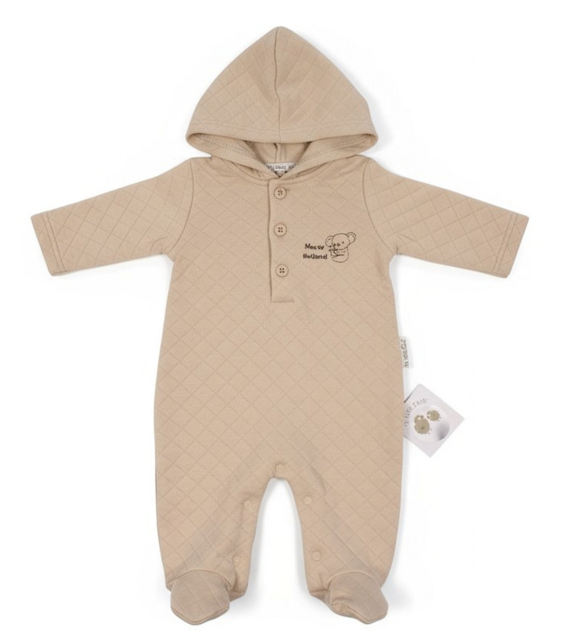 My Little Chick BIS-2020-2588 All sizes = 5035320025889 ML2020-2588T Quilted "New to the World" All In One (NB-6m)